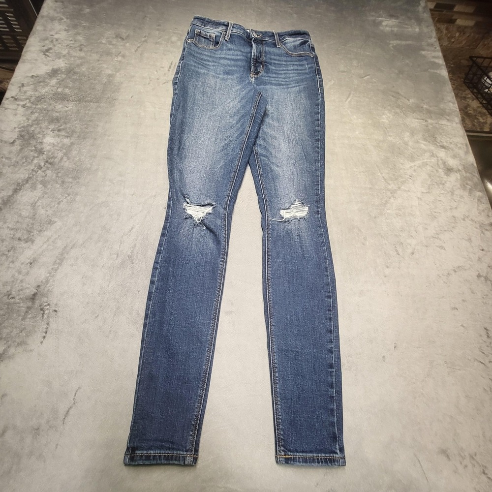 Old Navy Jeans Womens 4 Tall Blue Skinny Kickstart Extra-Slim Stretch